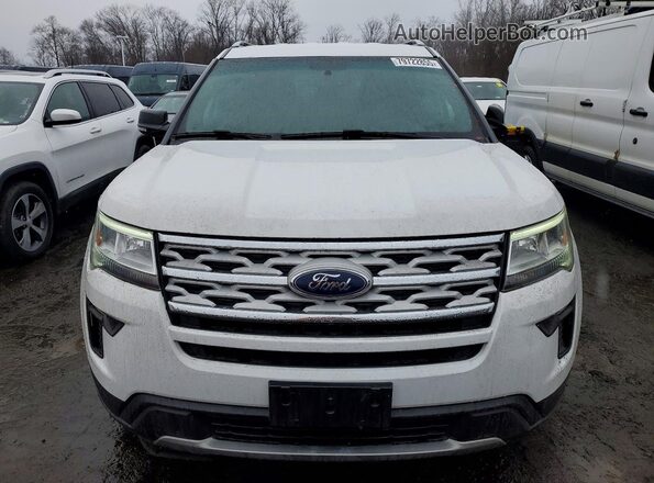 1FM5K8D83KGB46641 2019 FORD FORD EXPLORER White Widok z przodu