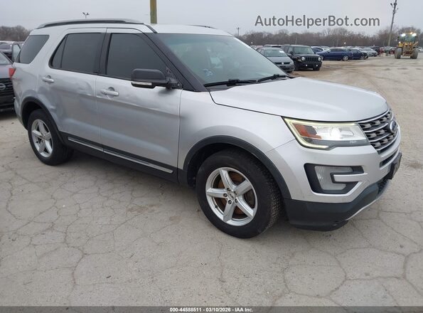 1FM5K8D84GGC31348 2016 FORD FORD EXPLORER Серебряный Передняя правая четверть