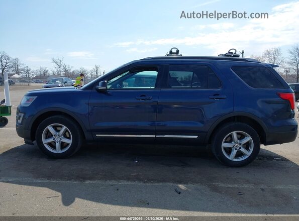 1FM5K8D84HGD33492 2017 FORD FORD EXPLORER Blue Vista interior de 360 grados