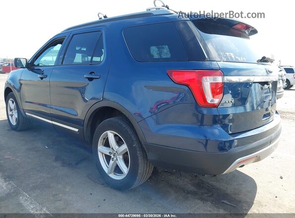1FM5K8D84HGD33492 2017 FORD FORD EXPLORER Blue Trasero izquierdo