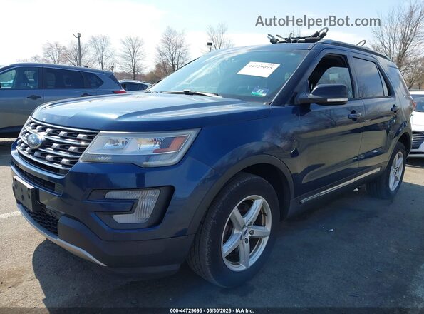1FM5K8D84HGD33492 2017 FORD FORD EXPLORER Blue Vista tres cuartos delantera izquierda