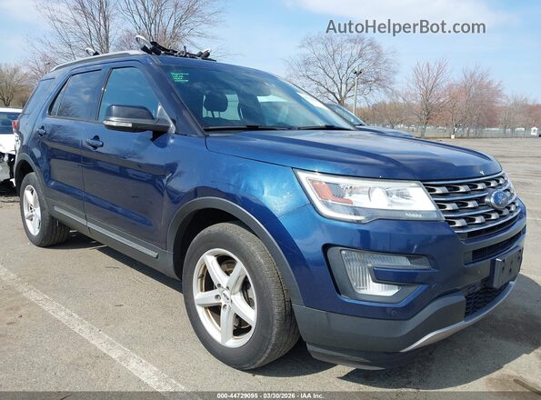 1FM5K8D84HGD33492 2017 FORD FORD EXPLORER Blue Vista frontal