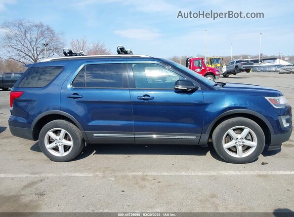 1FM5K8D84HGD33492 2017 FORD FORD EXPLORER Blue Vista interior trasera