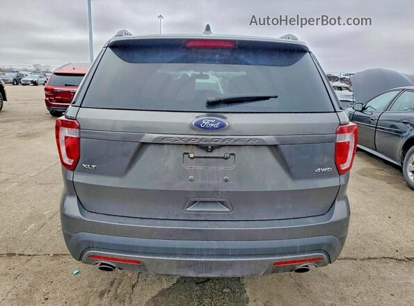 1FM5K8D85HGC19775 2017 FORD FORD EXPLORER Серый Вид сзади