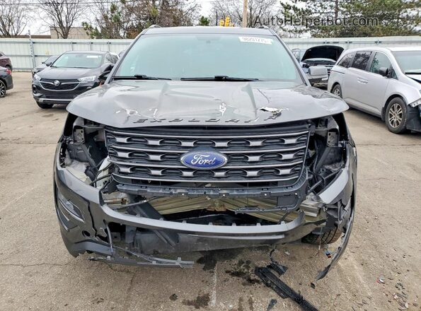 1FM5K8D85HGC19775 2017 FORD FORD EXPLORER Серый Вид спереди