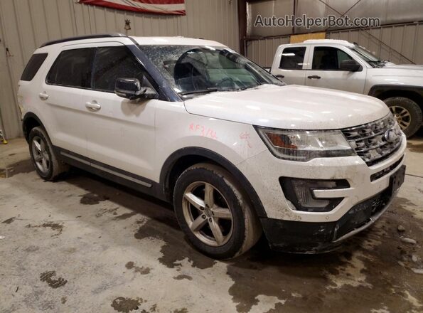 1FM5K8D86HGA79610 2017 FORD FORD EXPLORER Белый Передняя правая четверть