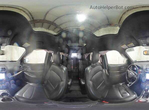 1FM5K8D86KGA02274 2019 FORD FORD EXPLORER Silver Панорамний вид салону 360°