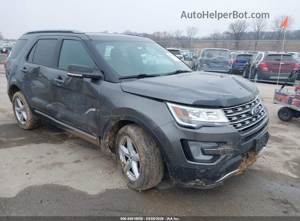 1FM5K8D88HGD08014 2017 FORD FORD EXPLORER Gray Front right