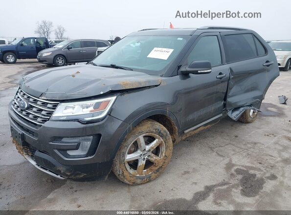 1FM5K8D88HGD08014 2017 FORD FORD EXPLORER Gray Front left