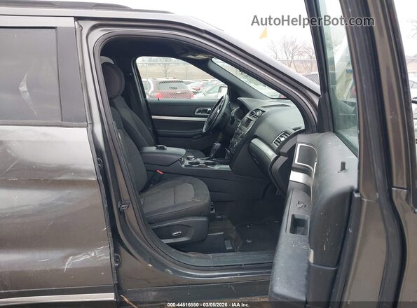 1FM5K8D88HGD08014 2017 FORD FORD EXPLORER Gray Front interior view