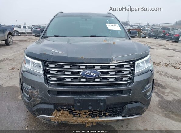 1FM5K8D88HGD08014 2017 FORD FORD EXPLORER Gray Rear interior view