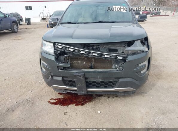 1FM5K8D89GGD04343 2016 FORD FORD EXPLORER Green Vista frontal