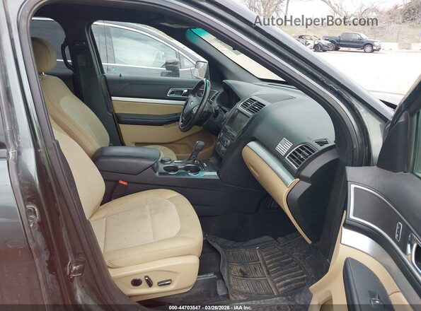 1FM5K8D89GGD04343 2016 FORD FORD EXPLORER Green Vista interior delantera