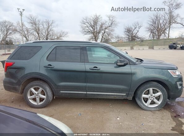 1FM5K8D89GGD04343 2016 FORD FORD EXPLORER Green Vista interior trasera