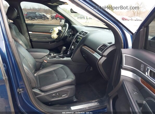 1FM5K8F83HGC37107 2017 FORD FORD EXPLORER Dark Blue Вид салона спереди