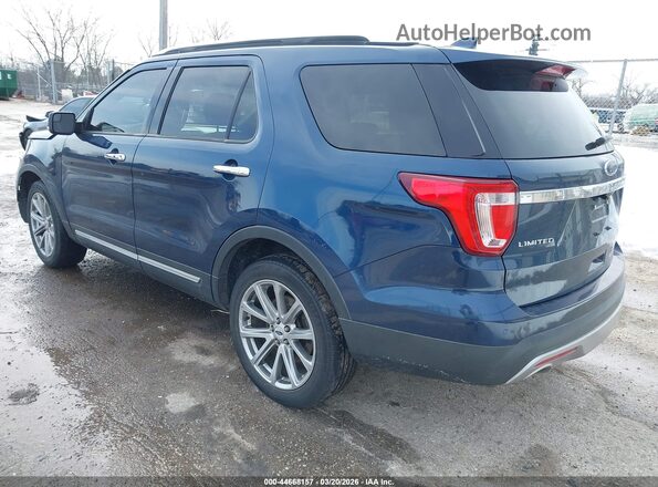 1FM5K8F83HGC37107 2017 FORD FORD EXPLORER Dark Blue Задняя левая четверть