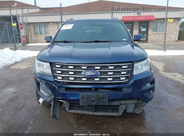 1FM5K8F83HGC37107 2017 FORD FORD EXPLORER Dark Blue Вид задней части салона