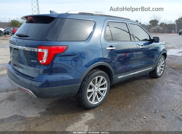 1FM5K8F83HGC37107 2017 FORD FORD EXPLORER Dark Blue Задняя правая четверть