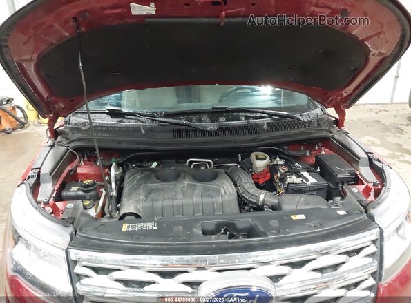 1FM5K8FH4JGC14408 2018 FORD FORD EXPLORER Темно-бордовый Вид сзади