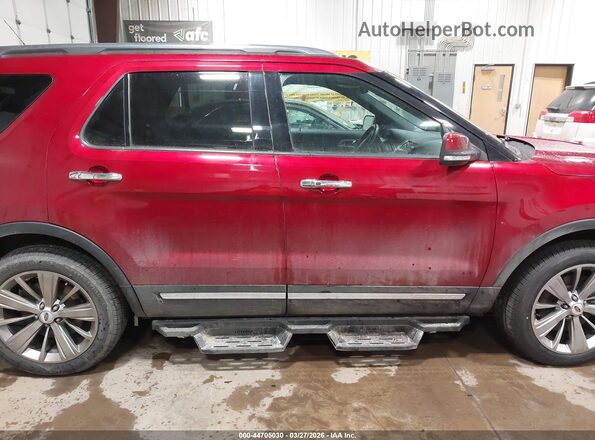 1FM5K8FH4JGC14408 2018 FORD FORD EXPLORER Темно-бордовый Вид задней части салона