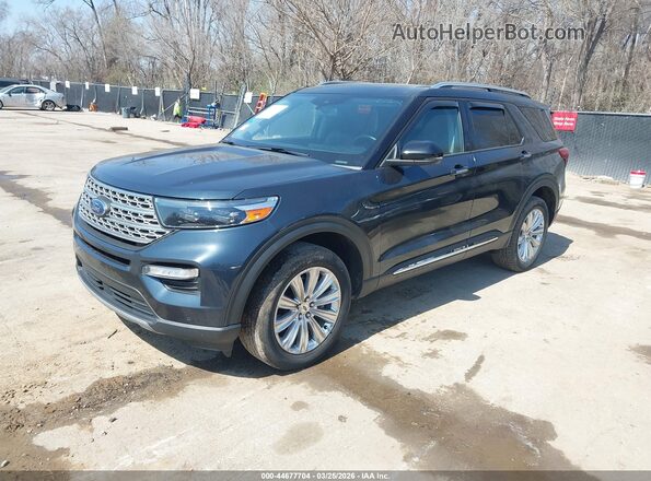 1FM5K8FW5NNA11124 2022 FORD FORD EXPLORER Серый Передняя левая четверть