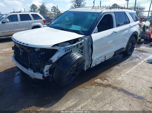 1FM5K8GC5LGA89070 2020 FORD FORD EXPLORER Белый Передняя левая четверть