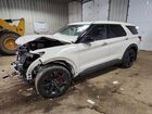 2021 Ford Explorer St White vin: 1FM5K8GCXMGA45485