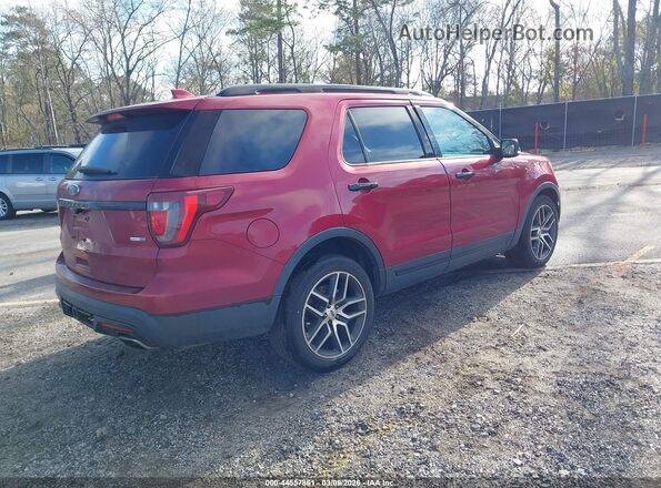 1FM5K8GT0HGA32492 2017 FORD FORD EXPLORER Красный Задняя правая четверть