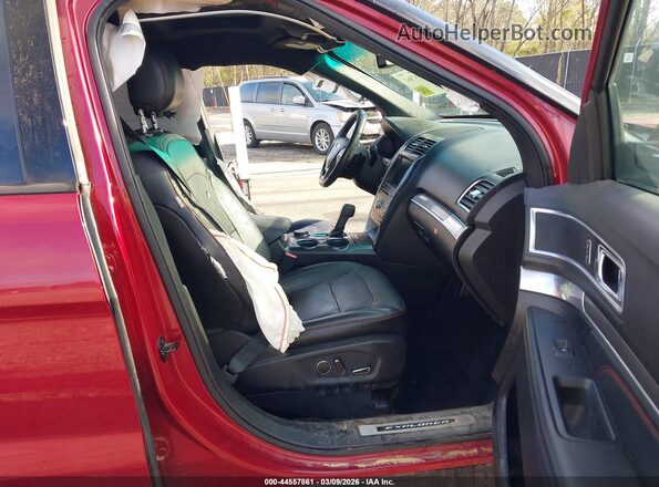 1FM5K8GT0HGA32492 2017 FORD FORD EXPLORER Красный Вид салона спереди