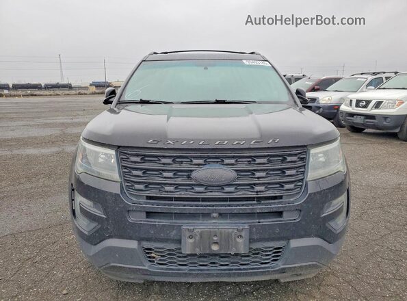 1FM5K8GT4GGA00689 2016 FORD FORD EXPLORER Черный Вид спереди