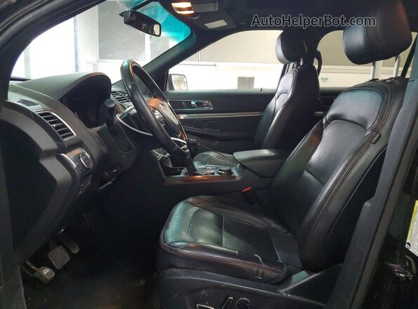 1FM5K8GT4GGA00689 2016 FORD FORD EXPLORER Черный Вид салона спереди