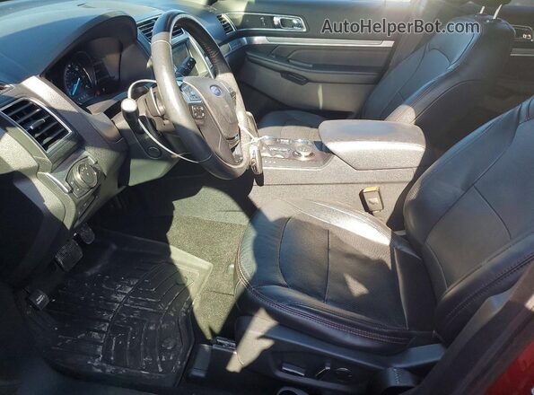 1FM5K8GT6JGC51172 2018 FORD FORD EXPLORER Красный Вид салона спереди
