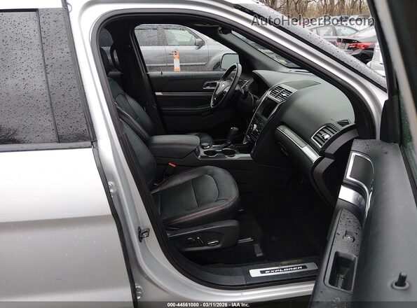 1FM5K8GT6JGC71177 2018 FORD FORD EXPLORER Серебряный Вид салона спереди