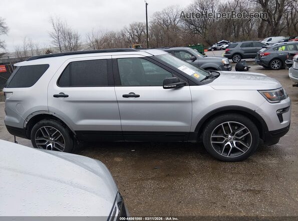 1FM5K8GT6JGC71177 2018 FORD FORD EXPLORER Серебряный Панорамный вид салона 360°