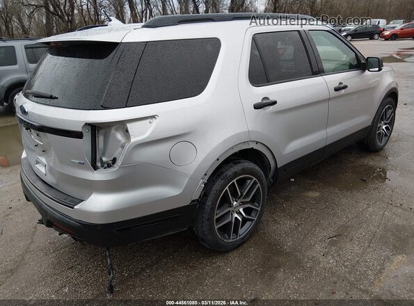 1FM5K8GT6JGC71177 2018 FORD FORD EXPLORER Серебряный Задняя правая четверть