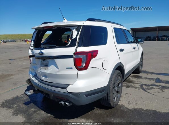 1FM5K8GT7JGA56410 2018 FORD FORD EXPLORER Белый Задняя правая четверть