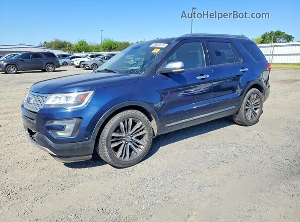 1FM5K8HT7HGE39062 2017 FORD FORD EXPLORER Blue Передня ліва чверть