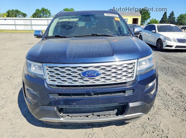 1FM5K8HT7HGE39062 2017 FORD FORD EXPLORER Blue Вид спереду