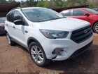2019 Ford Escape S White vin: 1FMCU0F72KUA12096