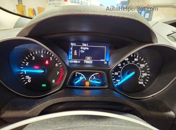 1FMCU0F75HUC39498 2017 FORD ESCAPE Серый Вид щитка приборов