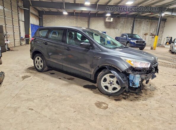 1FMCU0F75HUC39498 2017 FORD ESCAPE Серый Передняя правая четверть