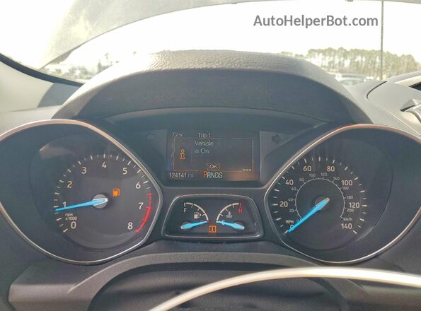 1FMCU0F77JUB58508 2018 FORD ESCAPE Gray Widok zestawu wskaźników