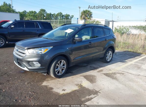 1FMCU0GD2JUD06603 2018 FORD ESCAPE Gray Front left