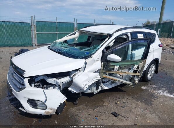 1FMCU0GD4HUD16348 2017 FORD ESCAPE White Առջևի ձախ երեք քառորդ տեսարան