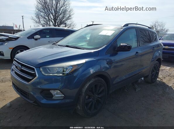 1FMCU0GD8JUA70636 2018 FORD ESCAPE Синий Передняя левая четверть