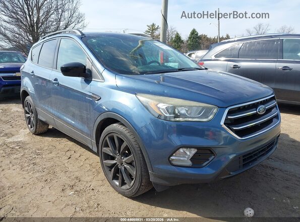 1FMCU0GD8JUA70636 2018 FORD ESCAPE Синий Передняя правая четверть