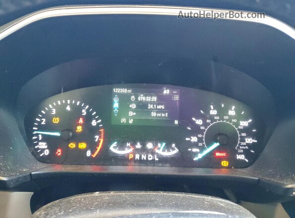 1FMCU0H63LUB48808 2020 FORD ESCAPE Белый Вид щитка приборов
