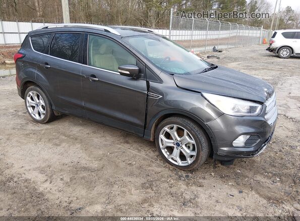 1FMCU0J97KUB94239 2019 FORD ESCAPE Gray Delantero derecho