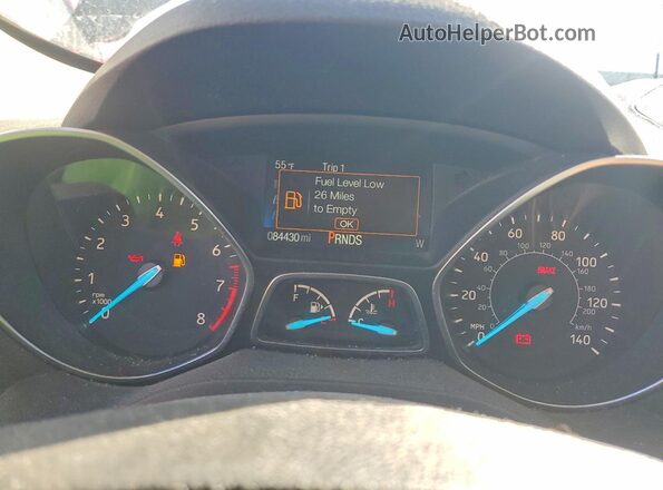 1FMCU9G90HUD44681 2017 FORD ESCAPE Charcoal Widok zestawu wskaźników