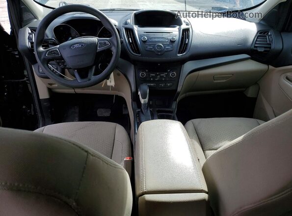1FMCU9GD1JUB44578 2018 FORD ESCAPE Black Widok deski rozdzielczej